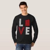 Cornhole Corn Hole LIEBE 1 T-Shirt (Vorne ganz)