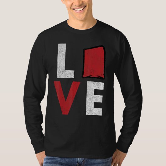 Cornhole Corn Hole LIEBE 1 T-Shirt (Vorderseite)