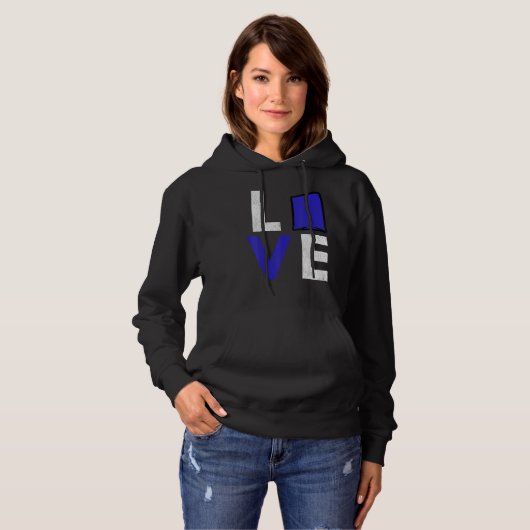 Cornhole Corn Hole LOVE Hoodie (Vorne ganz)