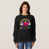 Cornhole Corn Hole Unicorn Sweatshirt (Vorne ganz)