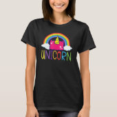 Cornhole Corn Hole Unicorn T-Shirt (Vorderseite)