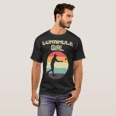 Cornhole Designs für Mädchen Kinder Bean Bag Toss T-Shirt (Vorne ganz)