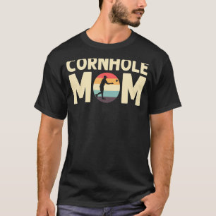 Cornhole Designs für Mama Frauen Bean Bag Toss Pla T-Shirt
