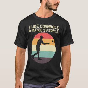 Cornhole Designs für Männer Bean Bag Toss Pla T-Shirt