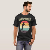 Cornhole Designs für Männer Bean Bag Toss Pla T-Shirt (Vorne ganz)