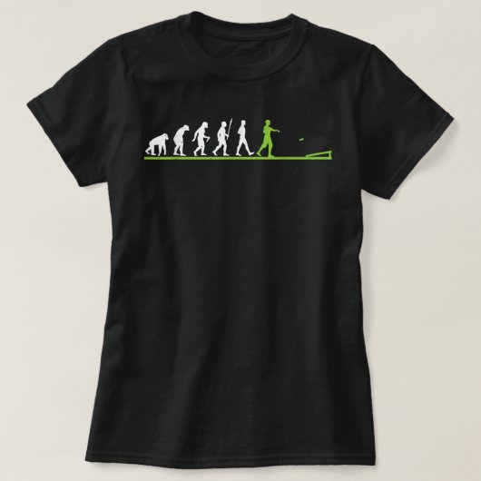 Cornhole Evolution Funny Corner Hole Geschenk T-Shirt (Design vorne)
