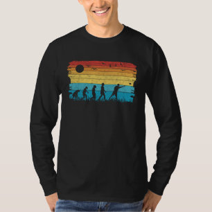 Cornhole Evolution Retro Cornhole-Spieler Vintage T-Shirt