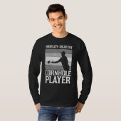 Cornhole for Men Frauen Beag Toss Spieler T-Shirt (Vorne ganz)