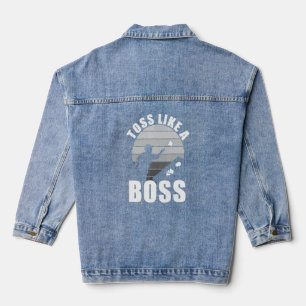 Cornhole for Men Women Beag Toss Game Player _ Jeansjacke