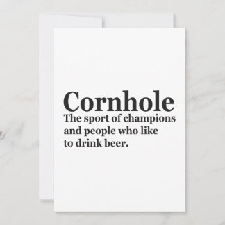 Cornhole Funny Definition Cornhole Game Sport Gesc Einladung