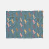Cornhole Game Lover Blanket Retro Cornhole Throw Fleecedecke (Vorderseite (Horizontal))