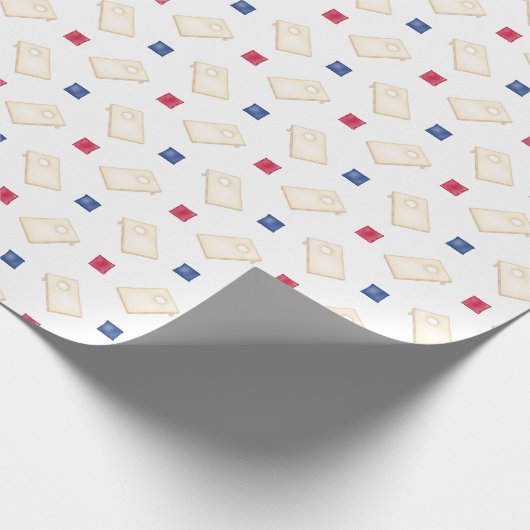 Cornhole Game Wrapper Geschenkpapier (Ecke)