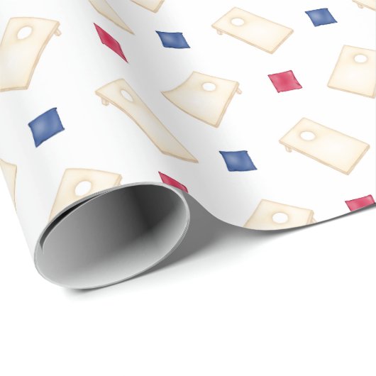 Cornhole Game Wrapper Geschenkpapier (Rolleneckpunkt)