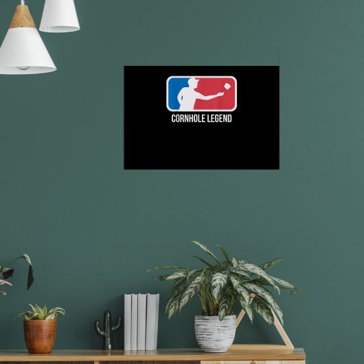 Cornhole-Geschenk für eine Cornhole-Legende Poster (Wohnzimmer 1)