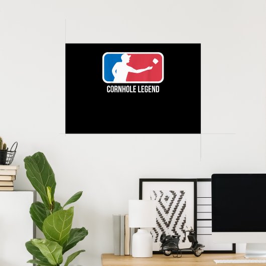Cornhole Gift for a Cornhole Legend Poster (Heimbüro)