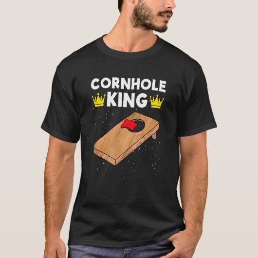 Cornhole KIng Cornhole Team Bean Bag Cornhole T-Shirt (Vorderseite)
