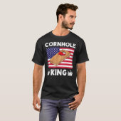 Cornhole KIng Cornhole Team Bean Bag Cornhole T-Shirt (Vorne ganz)