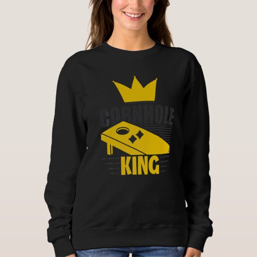 Cornhole König Sweatshirt (Vorderseite)