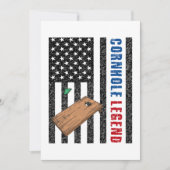 Cornhole Legend USA Einladung (Vorderseite)
