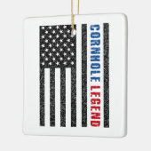 Cornhole Legend USA Keramikornament (Links)