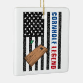 Cornhole Legend USA Keramikornament (Rechts)