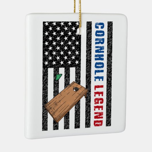 Cornhole Legend USA Keramikornament (Rechts)