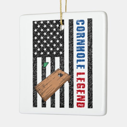 Cornhole Legend USA Keramikornament (Links)
