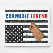 Cornhole Legend USA Mousepad (Vorne)