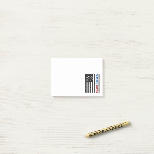 Cornhole Legend USA Post-it Klebezettel (Auf Schreibtisch)