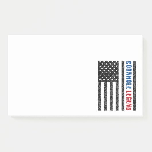 Cornhole Legend USA Post-it Klebezettel (Vorderseite)