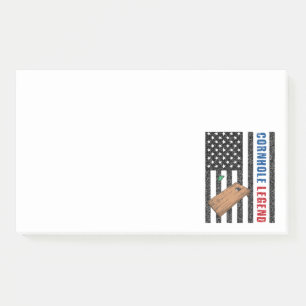 Cornhole Legend USA Post-it Klebezettel