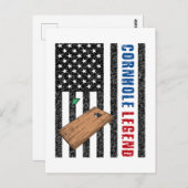Cornhole Legend USA Postkarte (Vorne/Hinten)