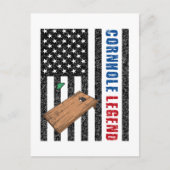 Cornhole Legend USA Postkarte (Vorderseite)