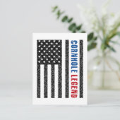 Cornhole Legend USA Postkarte (Stehend Vorderseite)