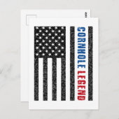 Cornhole Legend USA Postkarte (Vorne/Hinten)
