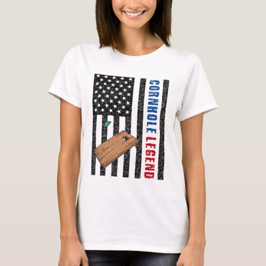 Cornhole Legend USA T-Shirt (Vorderseite)