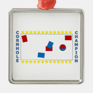 Cornhole Meister Ornament Aus Metall