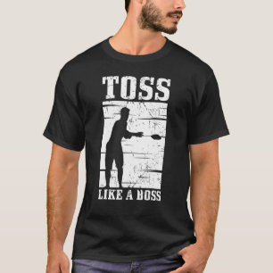 Cornhole Men Frauen Cool Cornhole Tos wie ein Boss T-Shirt