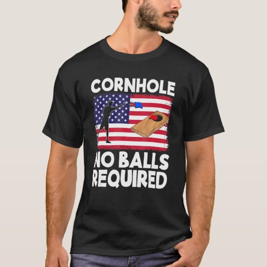 Cornhole No Balls Erforderliche Cornhole Team Beag T-Shirt (Vorderseite)