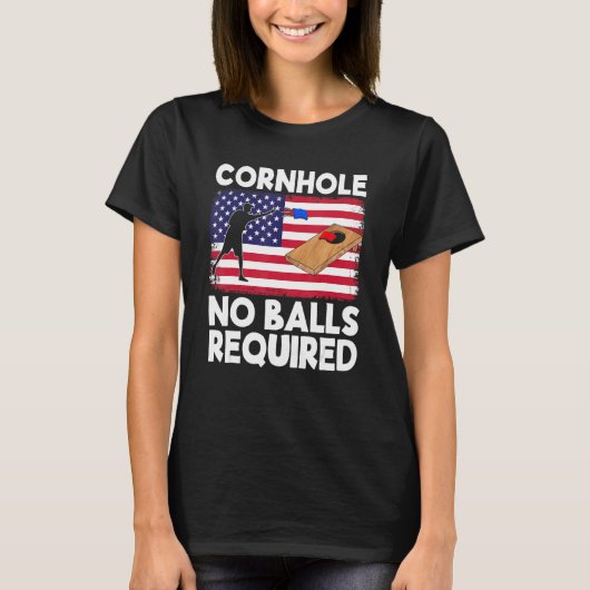Cornhole No Balls Erforderliche Cornhole Team Beag T-Shirt (Vorderseite)