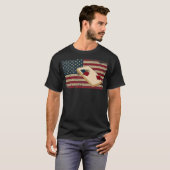 Cornhole Player America Flag T-Shirt I Proud Bean (Vorne ganz)