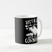 Cornhole Player Nur ein Spieler spielt Cornhole Kaffeetasse (VorderseiteRechts)