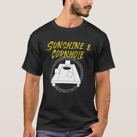 Cornhole Player Sack Tossing Summer Hobby T-Shirt (Vorderseite)