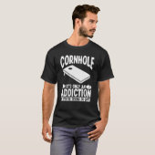 Cornhole Player Tosser Throwing Cornhole Team T-Shirt (Vorne ganz)