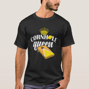 Cornhole Queen Bean Bag Women Cornhole T-Shirt