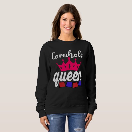 Cornhole Queen Corn Hole Sweatshirt (Vorne ganz)