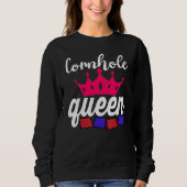 Cornhole Queen Corn Hole Sweatshirt (Vorderseite)