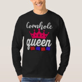 Cornhole Queen Corn Hole T-Shirt (Vorderseite)