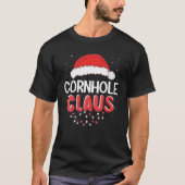 Cornhole Santa Claus Weihnachts-Matching-Kostüm T-Shirt (Vorderseite)