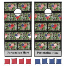 Cornhole-Set der Militärfahne